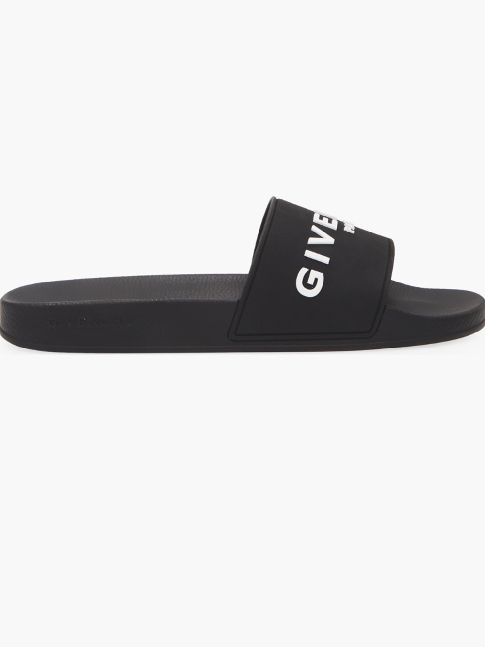 Givenchy Black Slides with White Logo - Picture 9 of 10